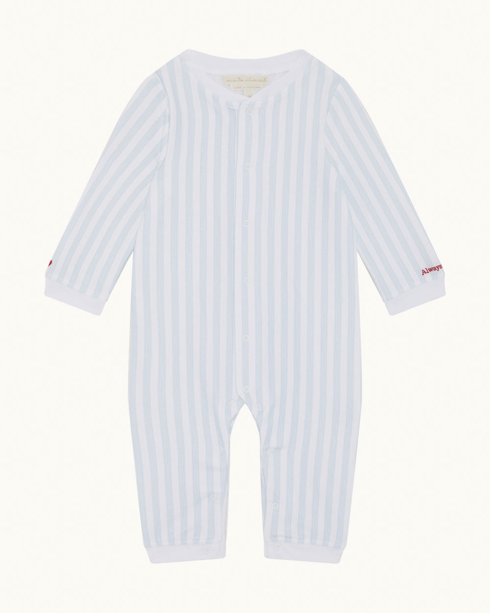 Adore Stripe Sleepsuit - Blue