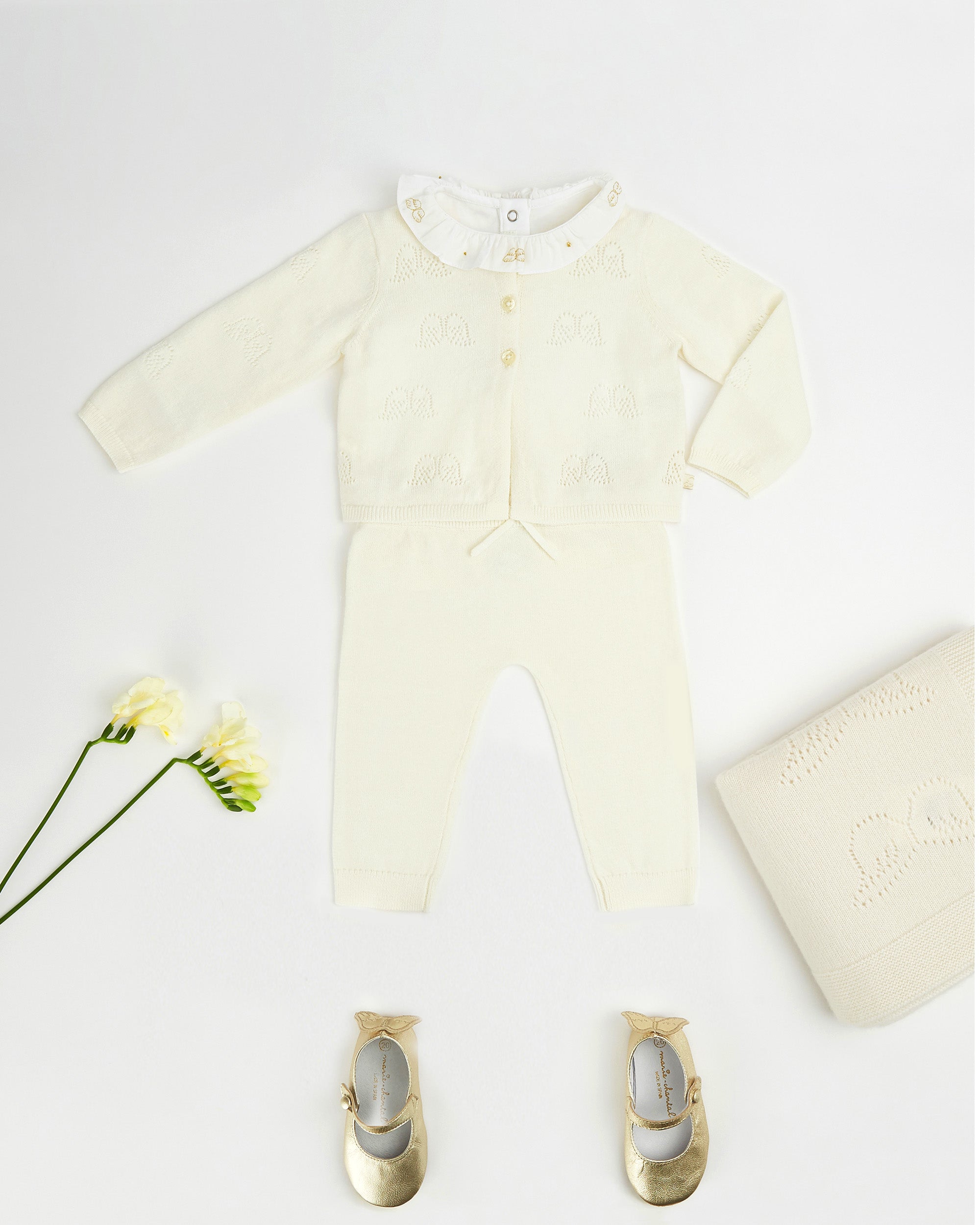 Angel Wing™ Ruffle Collar Onesie