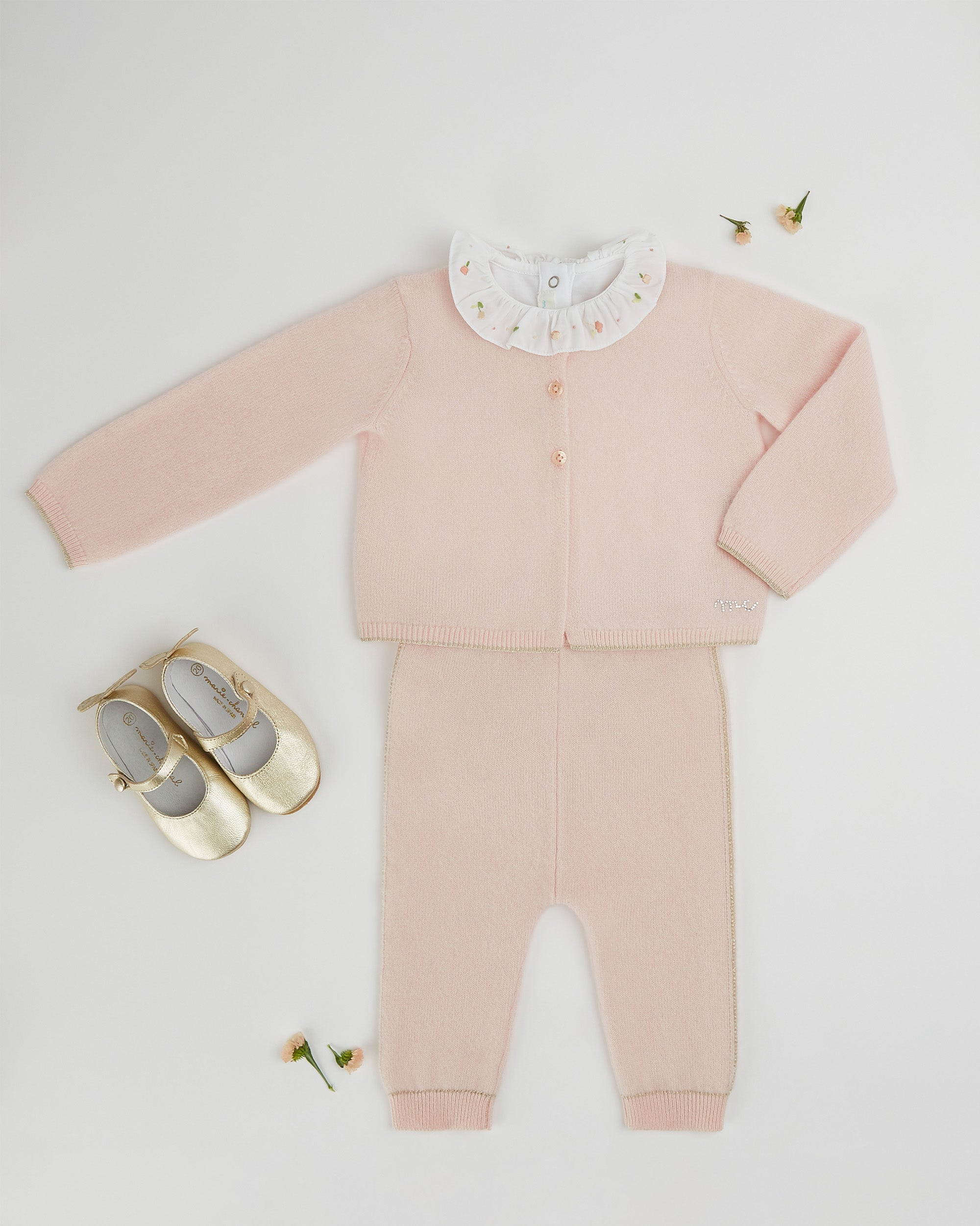 Bloom Wind Ruffle Collar Onesie