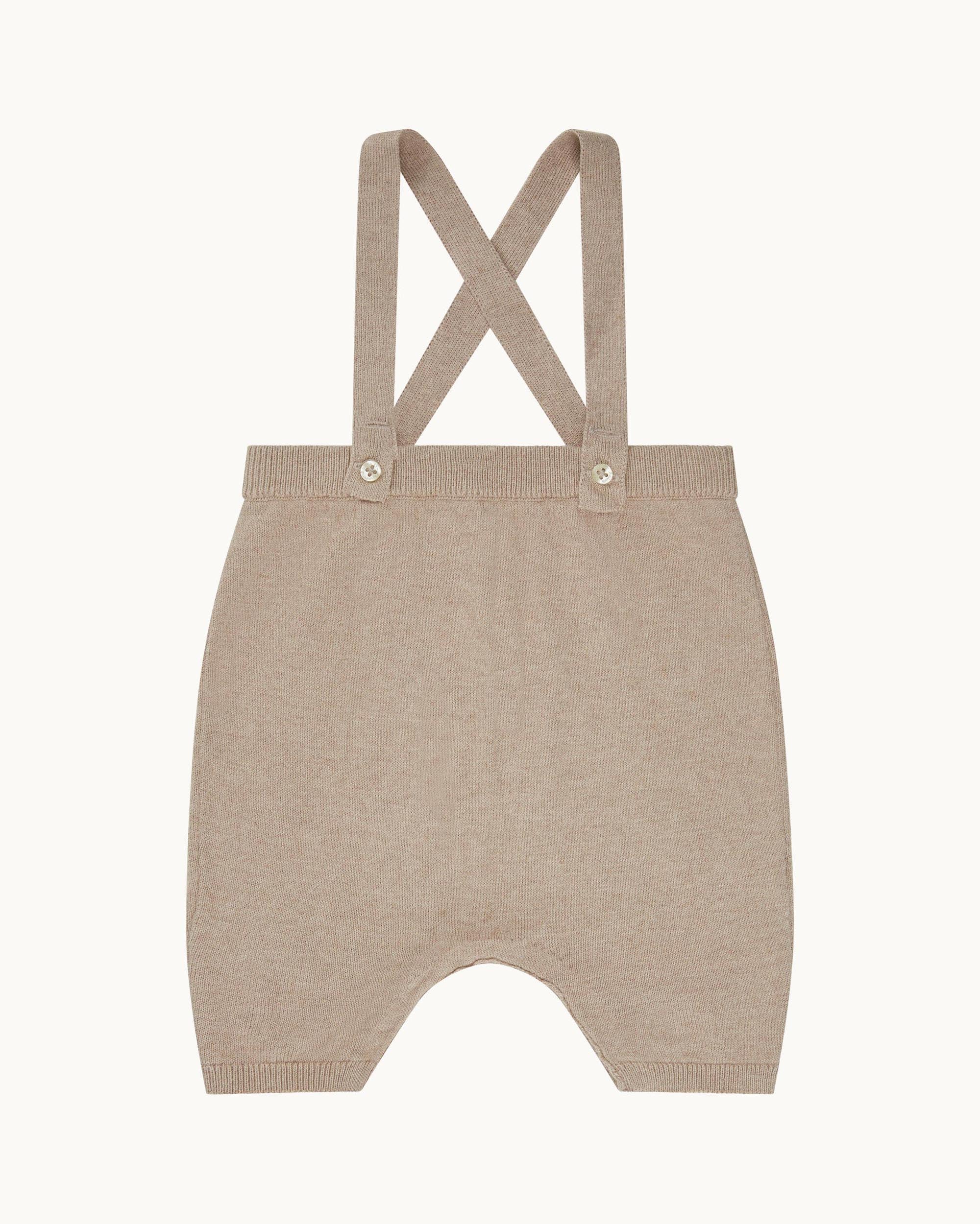 Knit Bubble Suspender Shorts