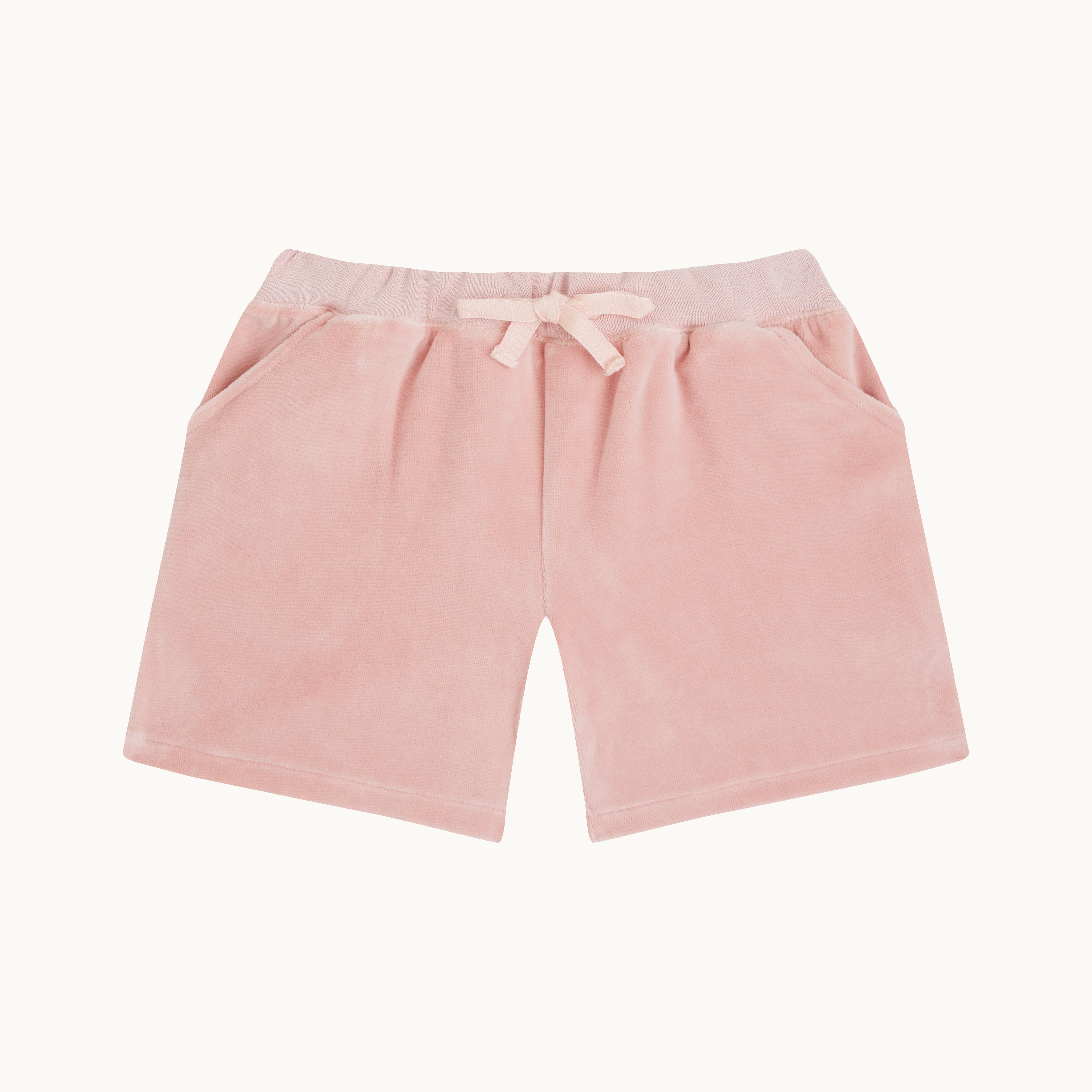 Velour Angel Wing Shorts - Child Pink
