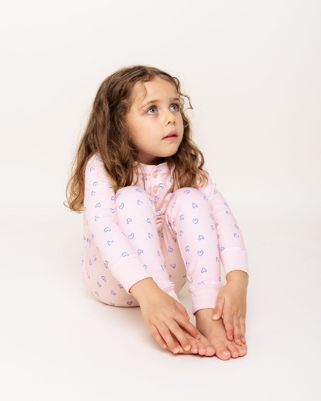 Love Heart Pyjama - Child Pink
