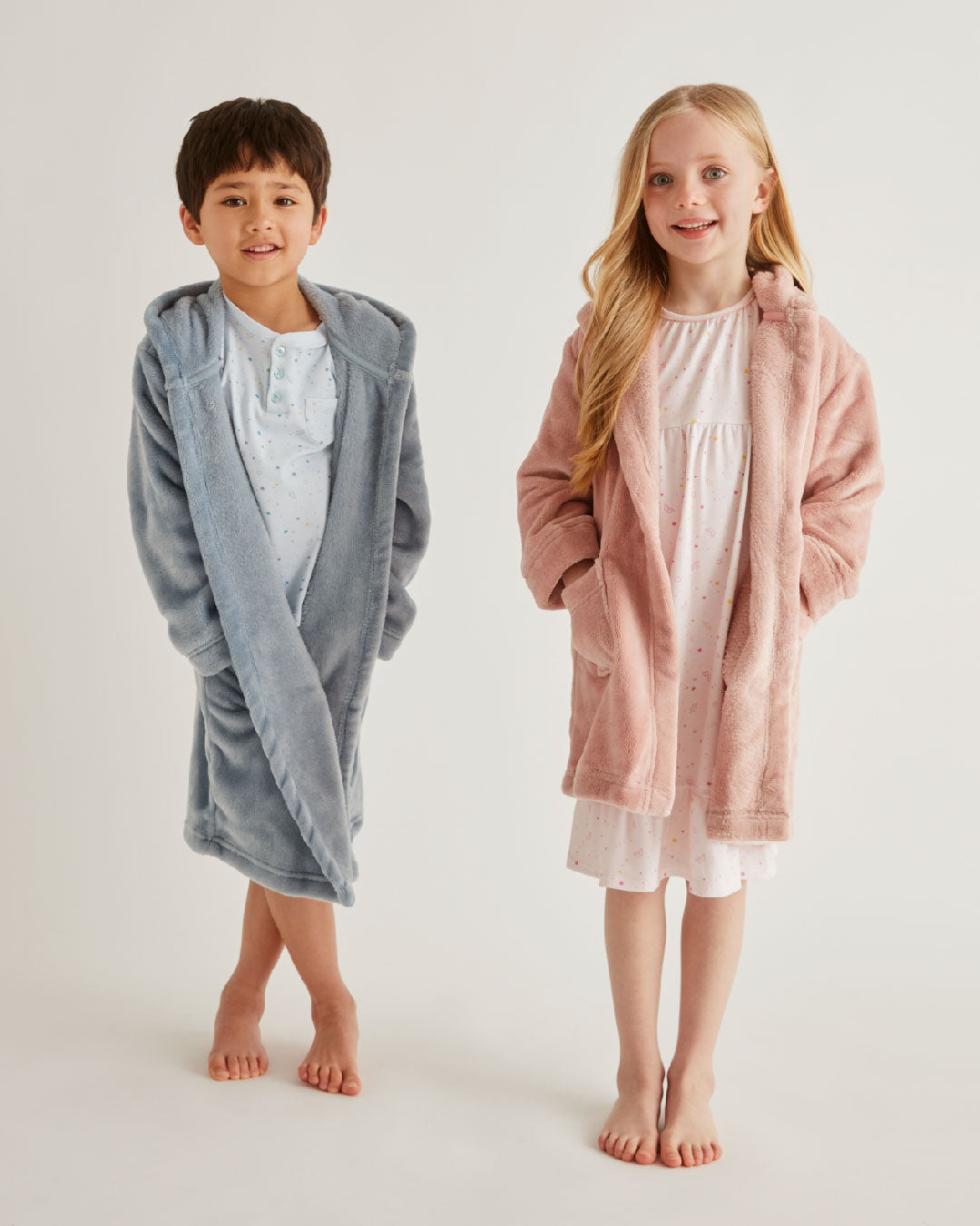 Angel Wing™ Fleece Robe - Child Blue