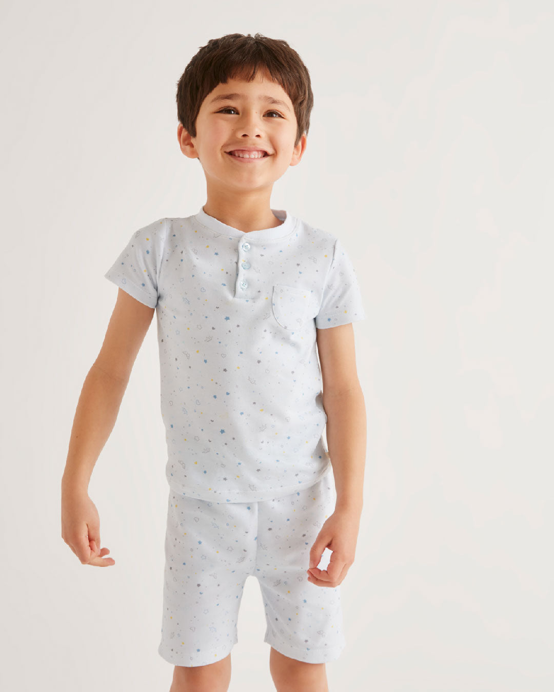 Star & Crown Short Pyjama - Child Blue