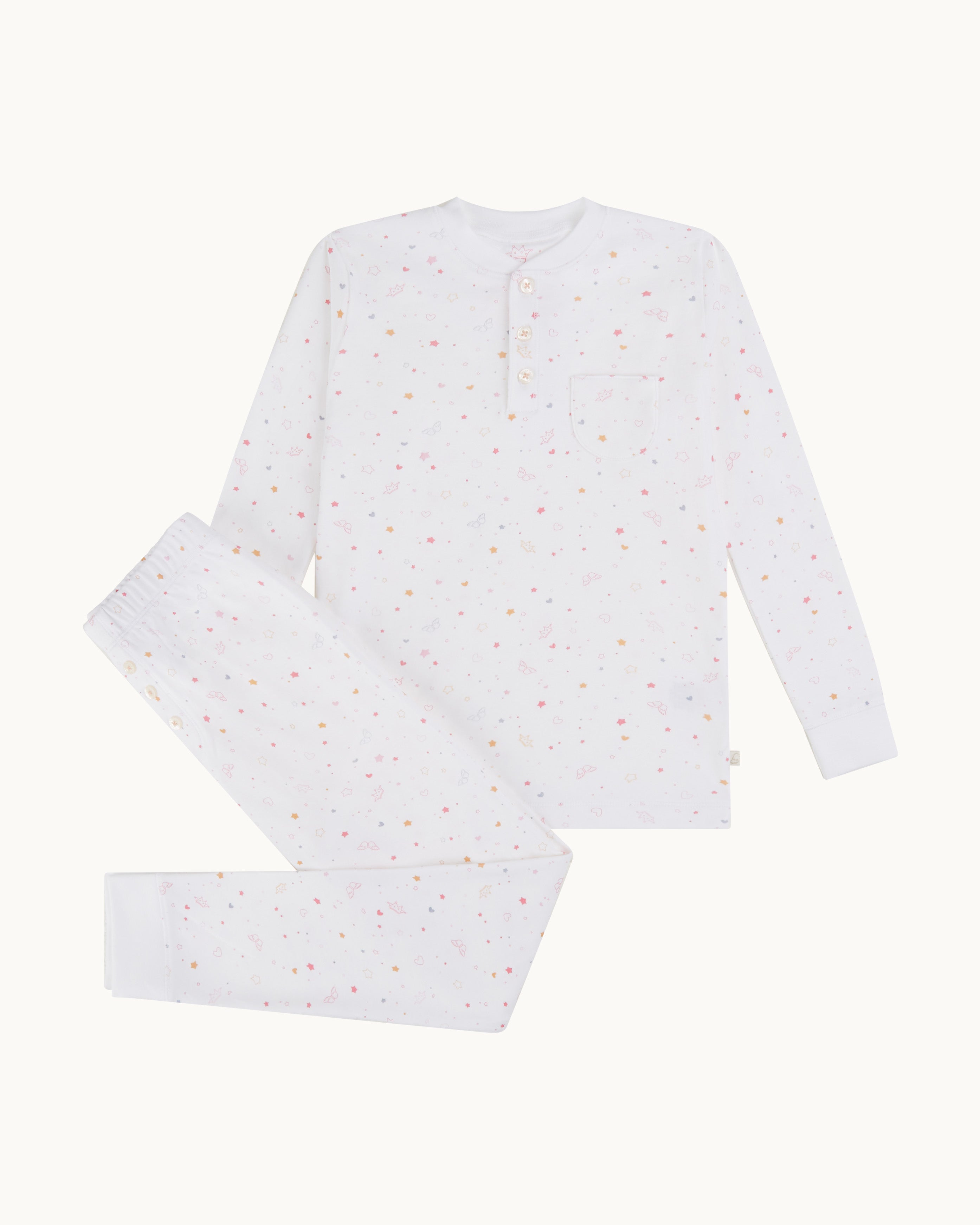 Star & Crown Pyjama - Child Pink