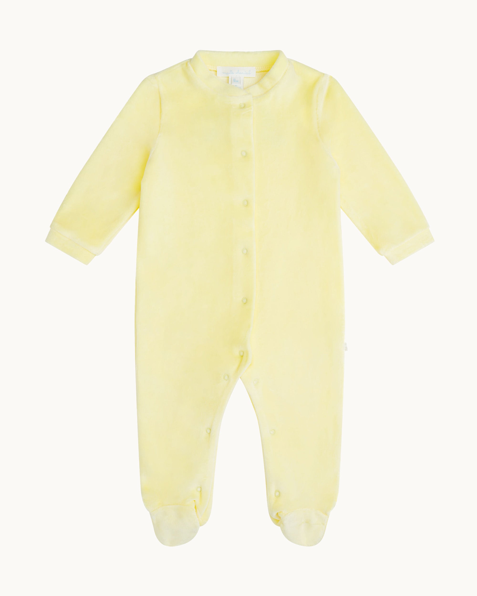 Angel Wing™ Velour Sleepsuit - Yellow