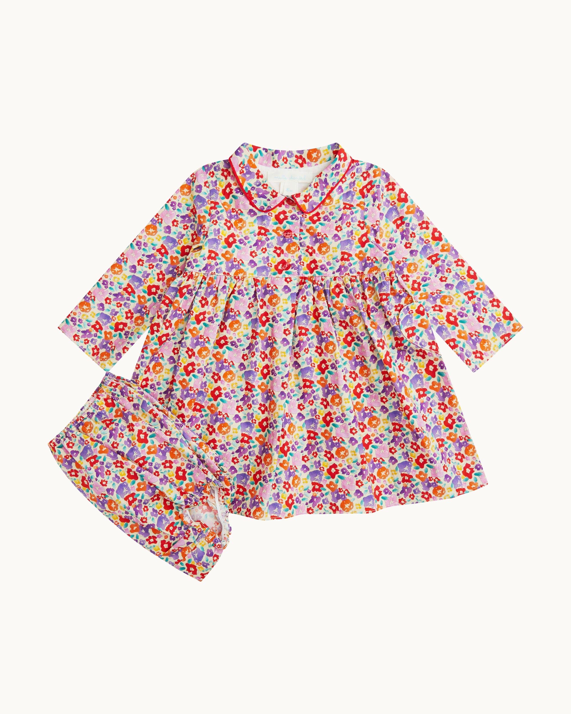 Olympia Autumn Floral Dress & Bloomer - Baby