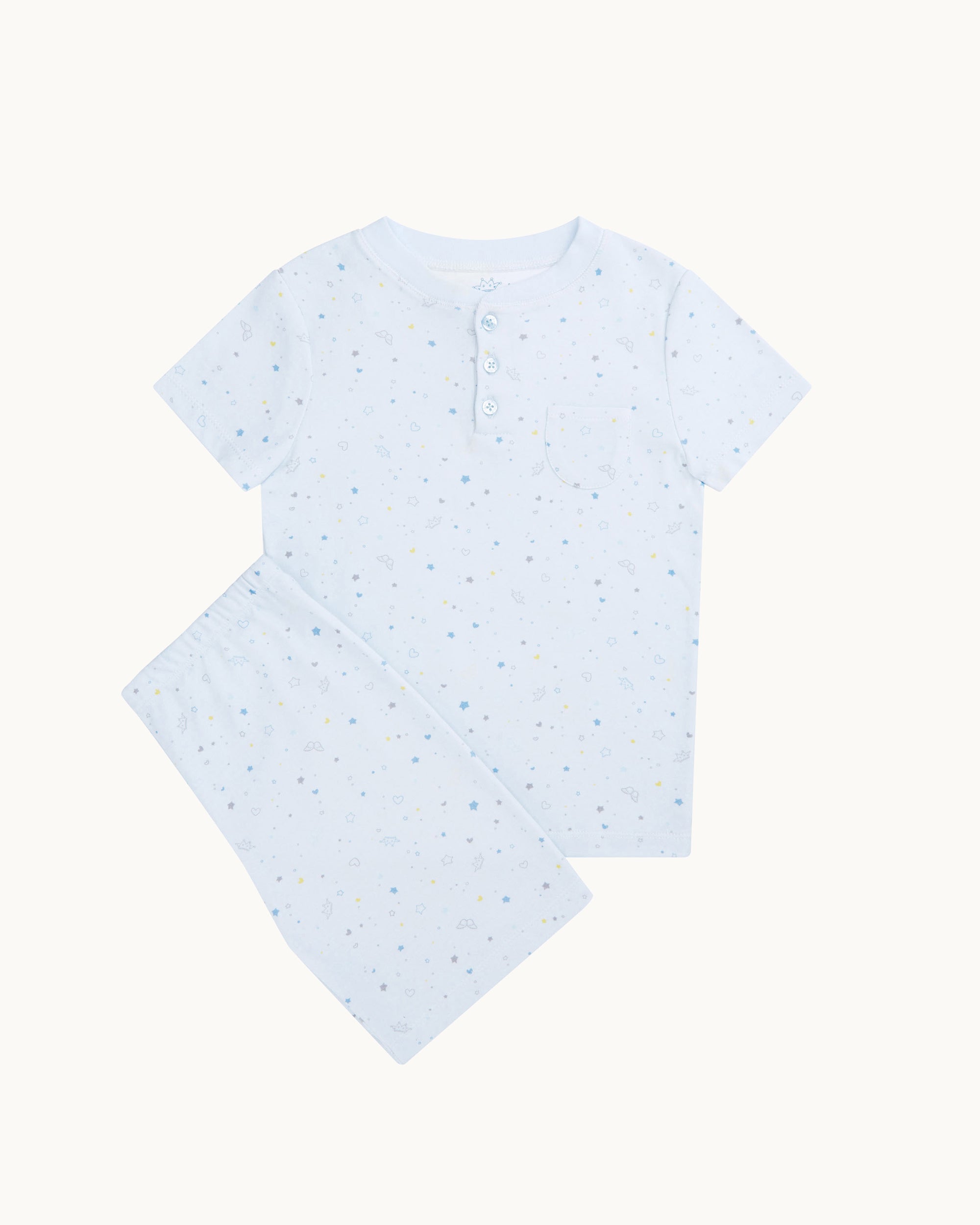Star & Crown Short Pyjama - Child Blue