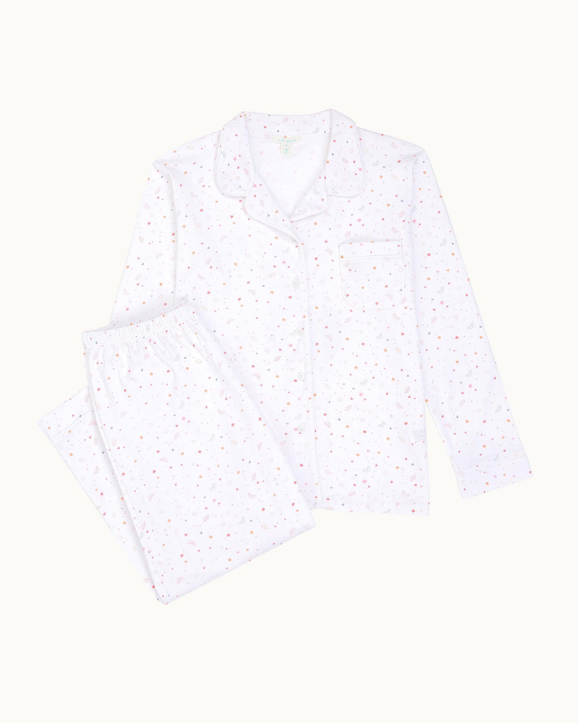 Star & Crown Pyjama - Adult Pink