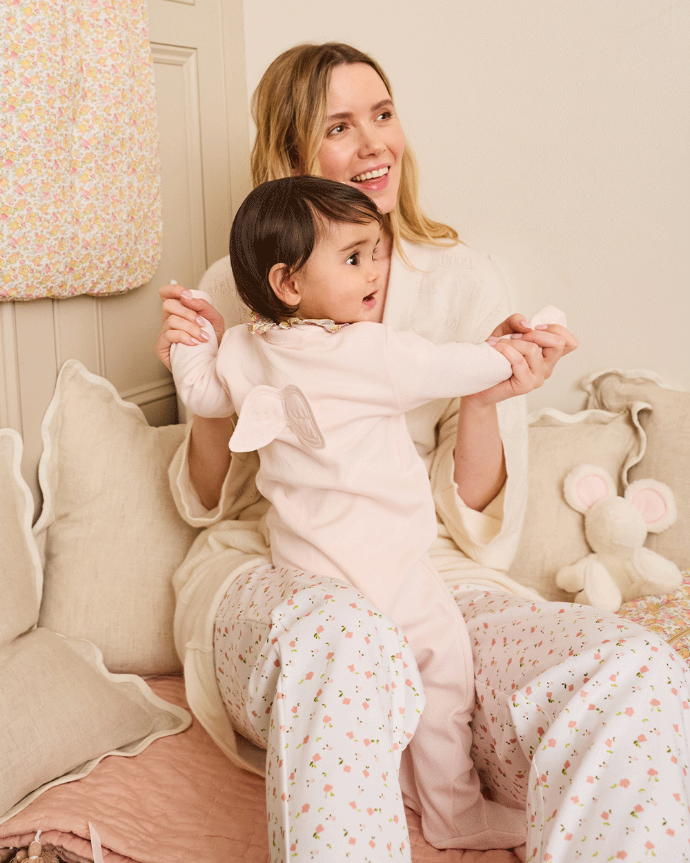 Angel Wing™ Pointelle Sleepsuit - Pink