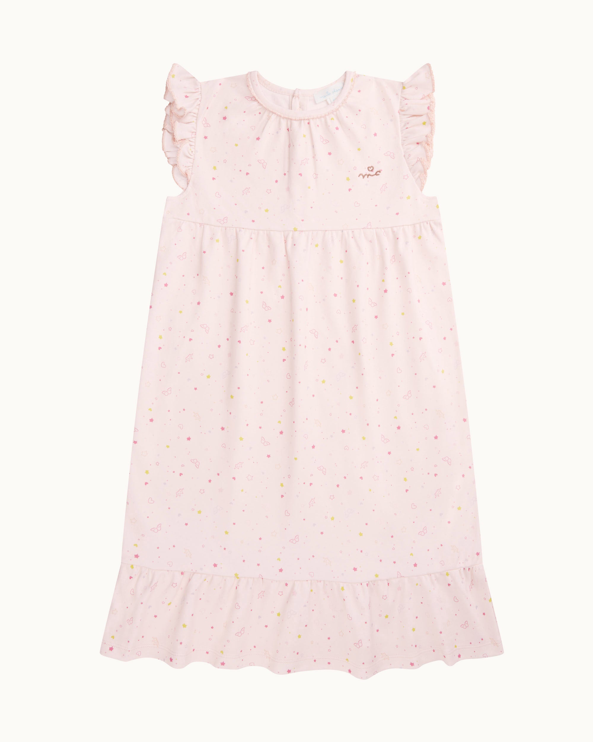 Star & Crown Nightgown - Child Pink