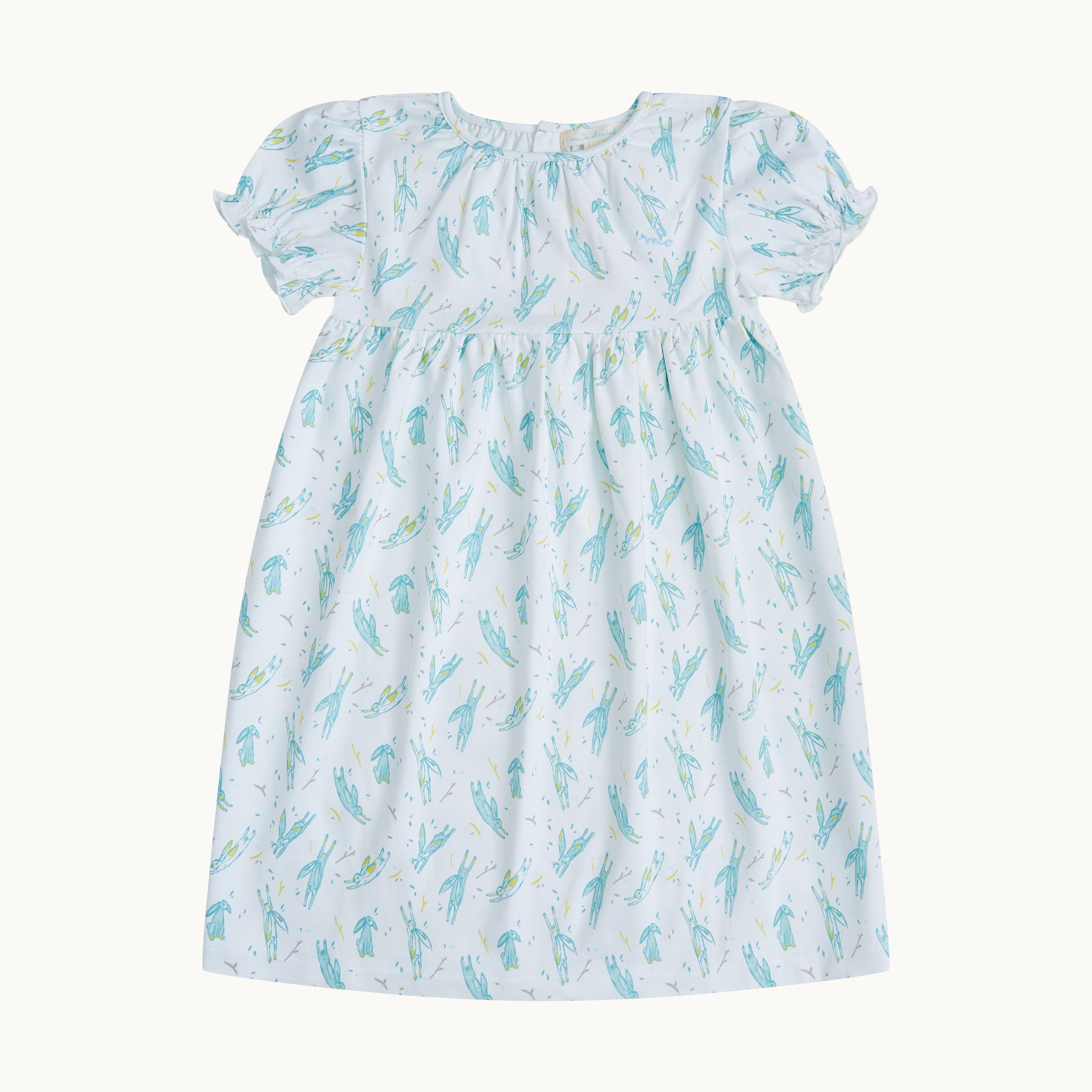 Little Bunny Nightgown Child - White/Blue