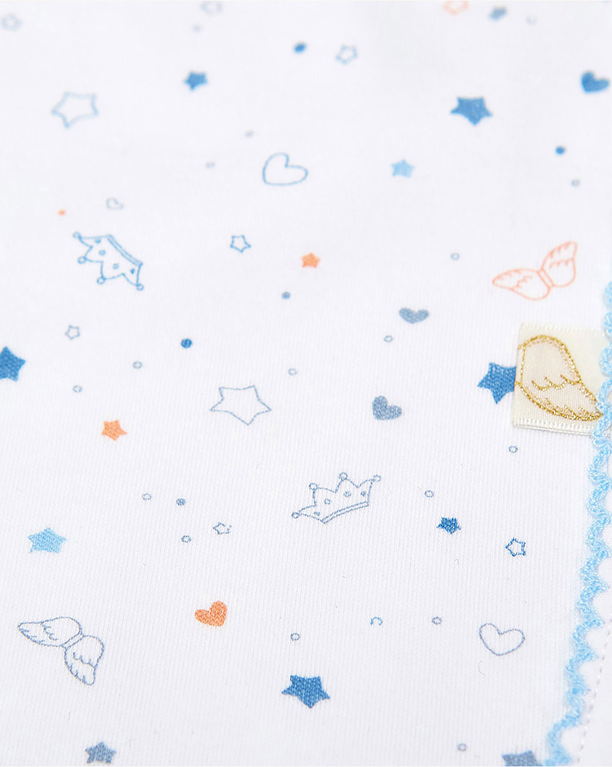 Star & Crown Blanket - Blue