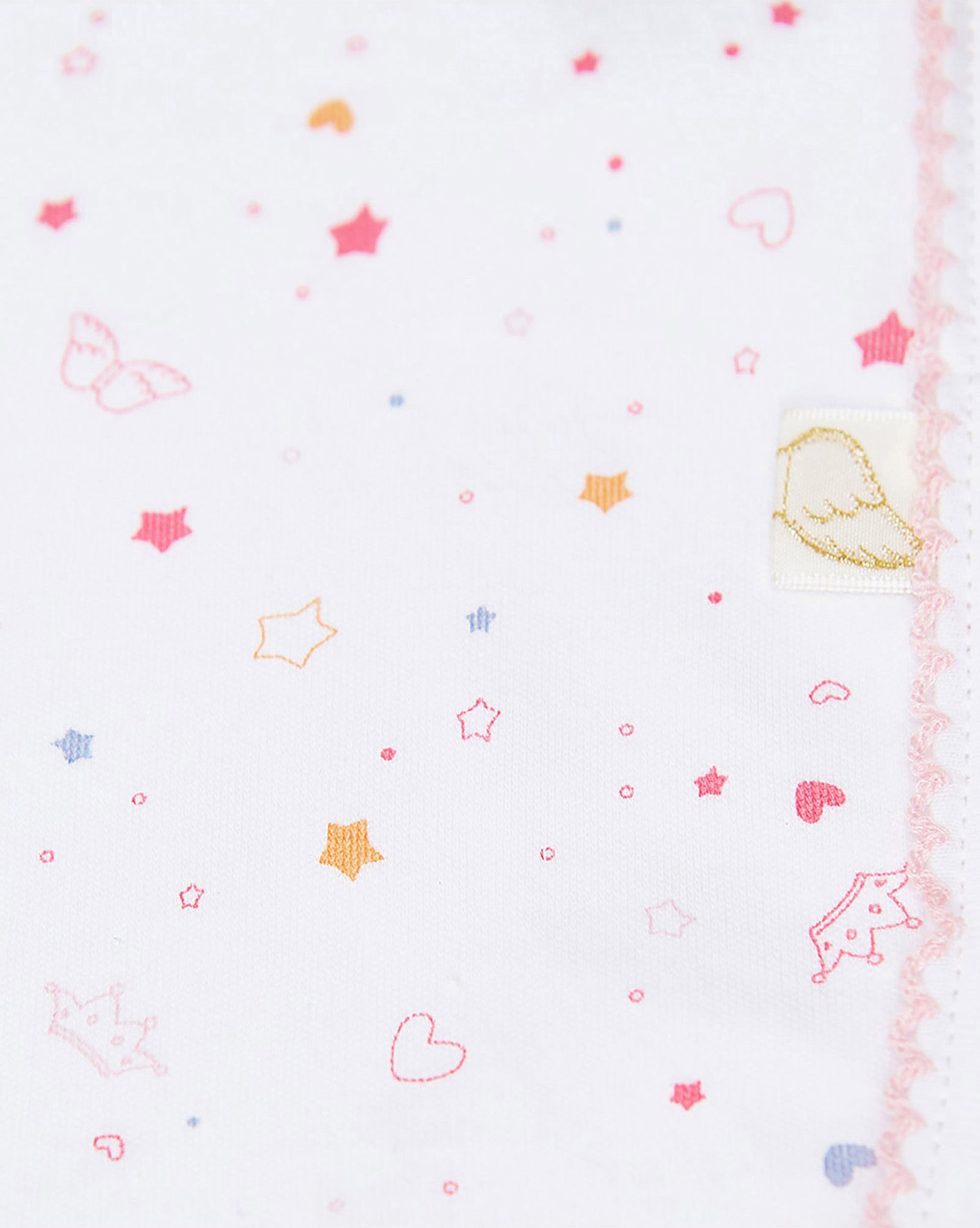 Star & Crown Blanket - Pink
